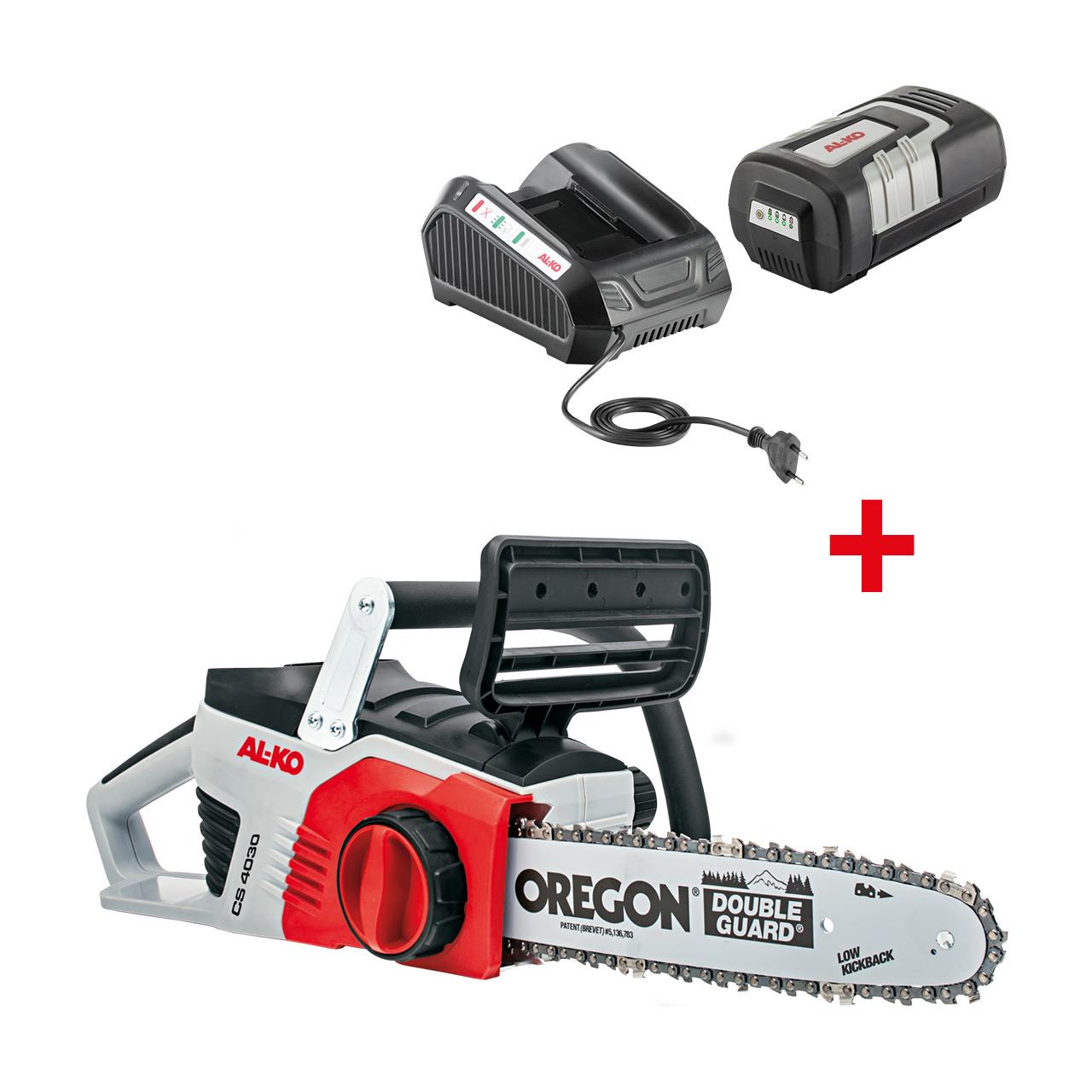 Akku-Kettensäge CS 4030 - inkl. Akku 5 Ah und Ladegerät
